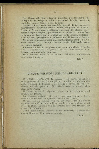 Il diario della nostra guerra : bollettini ufficiali dell'esercito e della marina